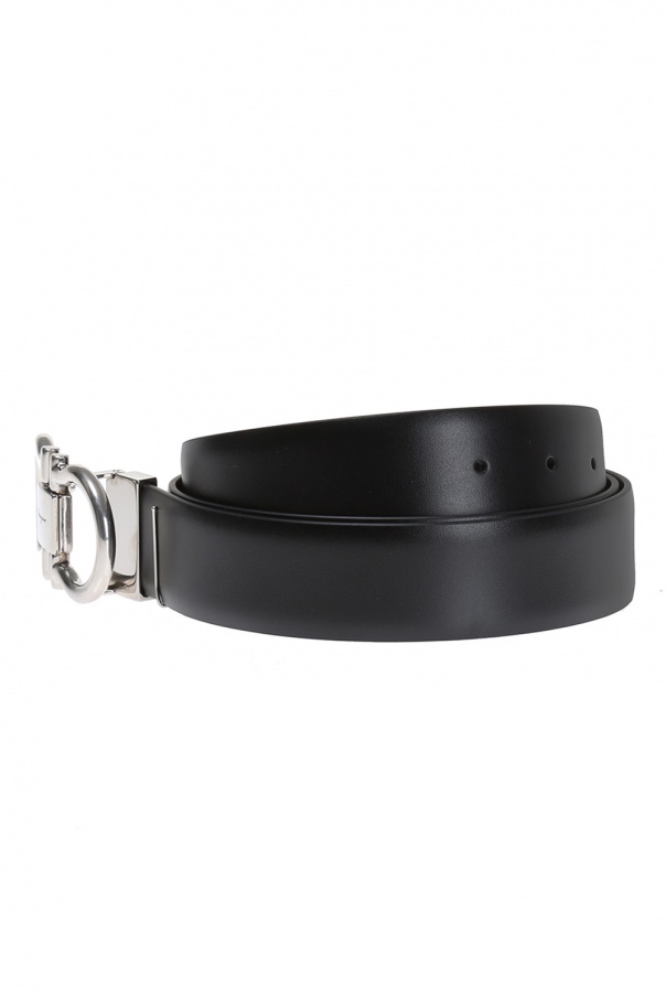 salvatore ferragamo torre leather belt